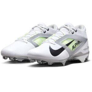 New Nike Mens Alpha Menace Pro 4 Football Cleats FD7037-100 White/Black